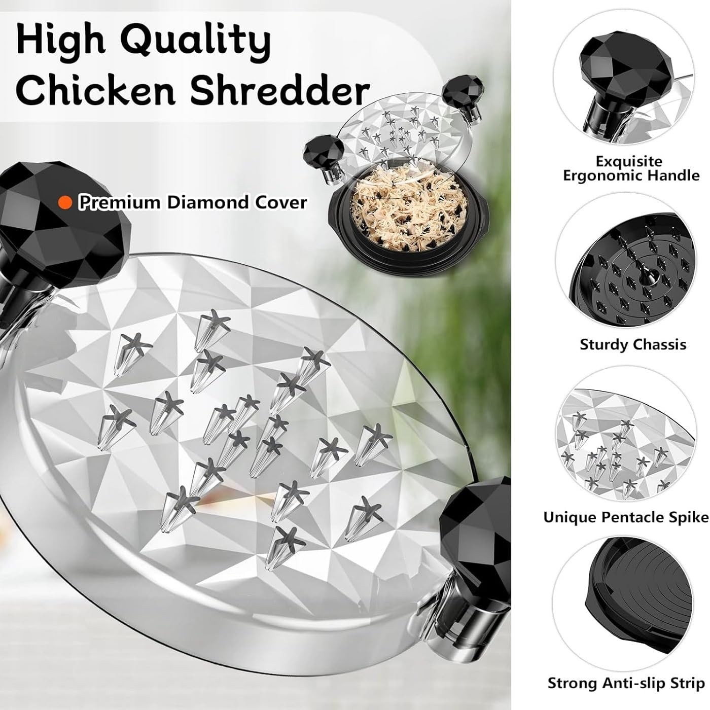 Kitchen Chicken Shredder Tool - Cool Gadget, Grill Accessories for... gallery