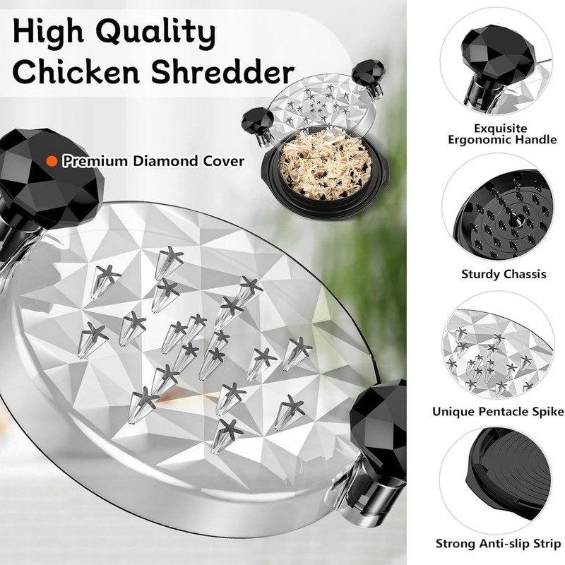 Kitchen Chicken Shredder Tool - Cool Gadget, Grill Accessories for... gallery