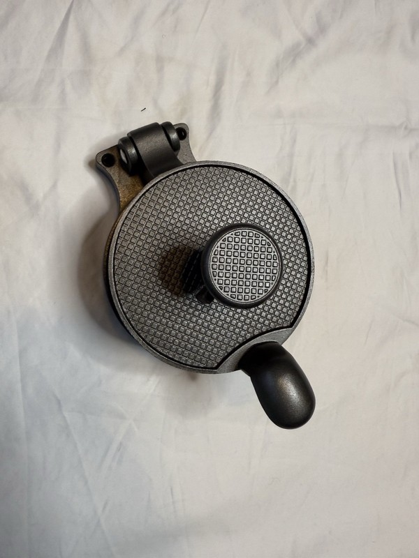 Single Hamburger Press Heavy Duty Cast Aluminum Patty Maker Adjustable Thickness gallery
