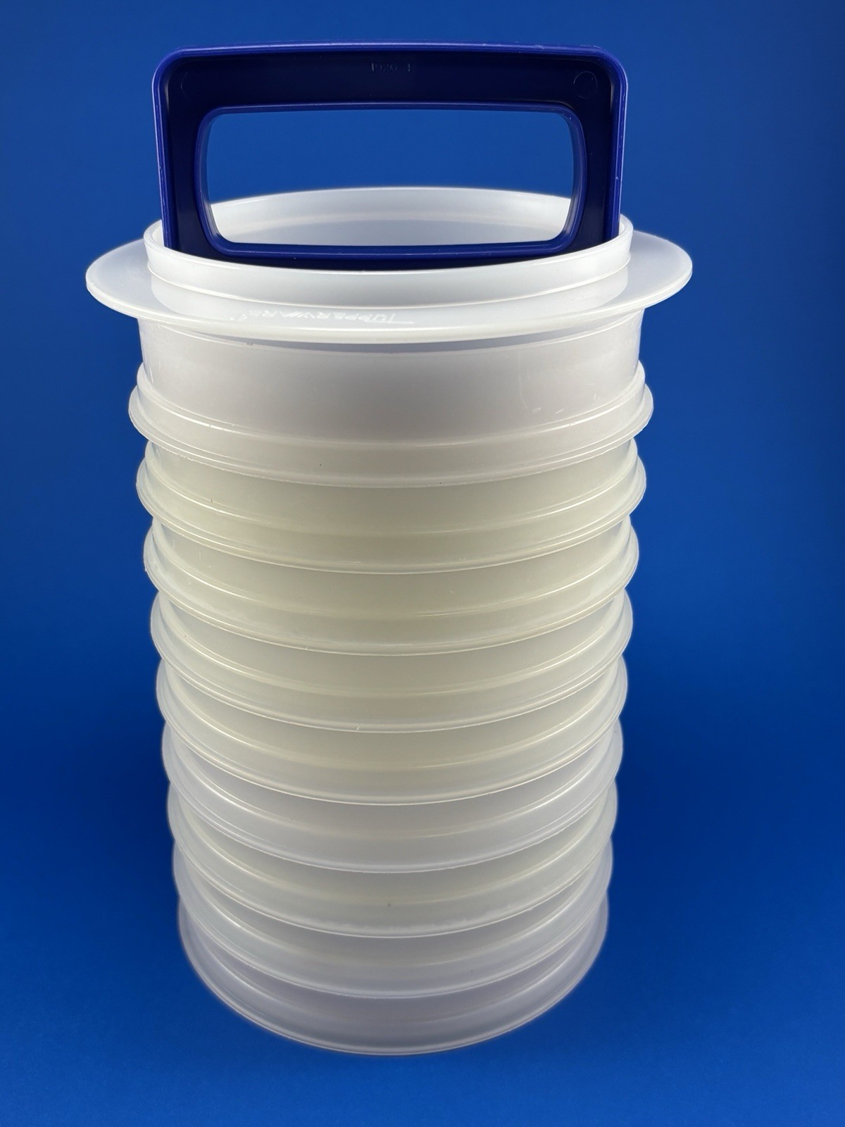 Vintage Tupperware 1/3 lb Hamburger Press #1926, Ring & 9 Keepers Lot - No Lid gallery