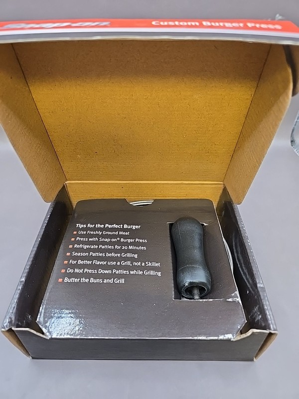 SNAP-ON Tools SSX19P113 Custom 4.5" BURGER PRESS Grilling BBQ Tool NEW in Box! gallery