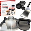 Smash Burger Press Kit with 7 in Grill 12 in Melting Dome & Accessories BBQ gallery