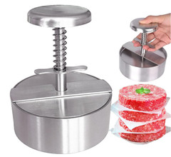 Prensa para hamburguesas de acero inoxidable ideal para parrilla y plancha