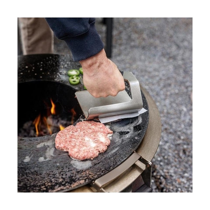 Breeo Griddle Press, 2.6 lbs - Heavy-Duty, Stainless Steel, USA Made - Smash ... gallery