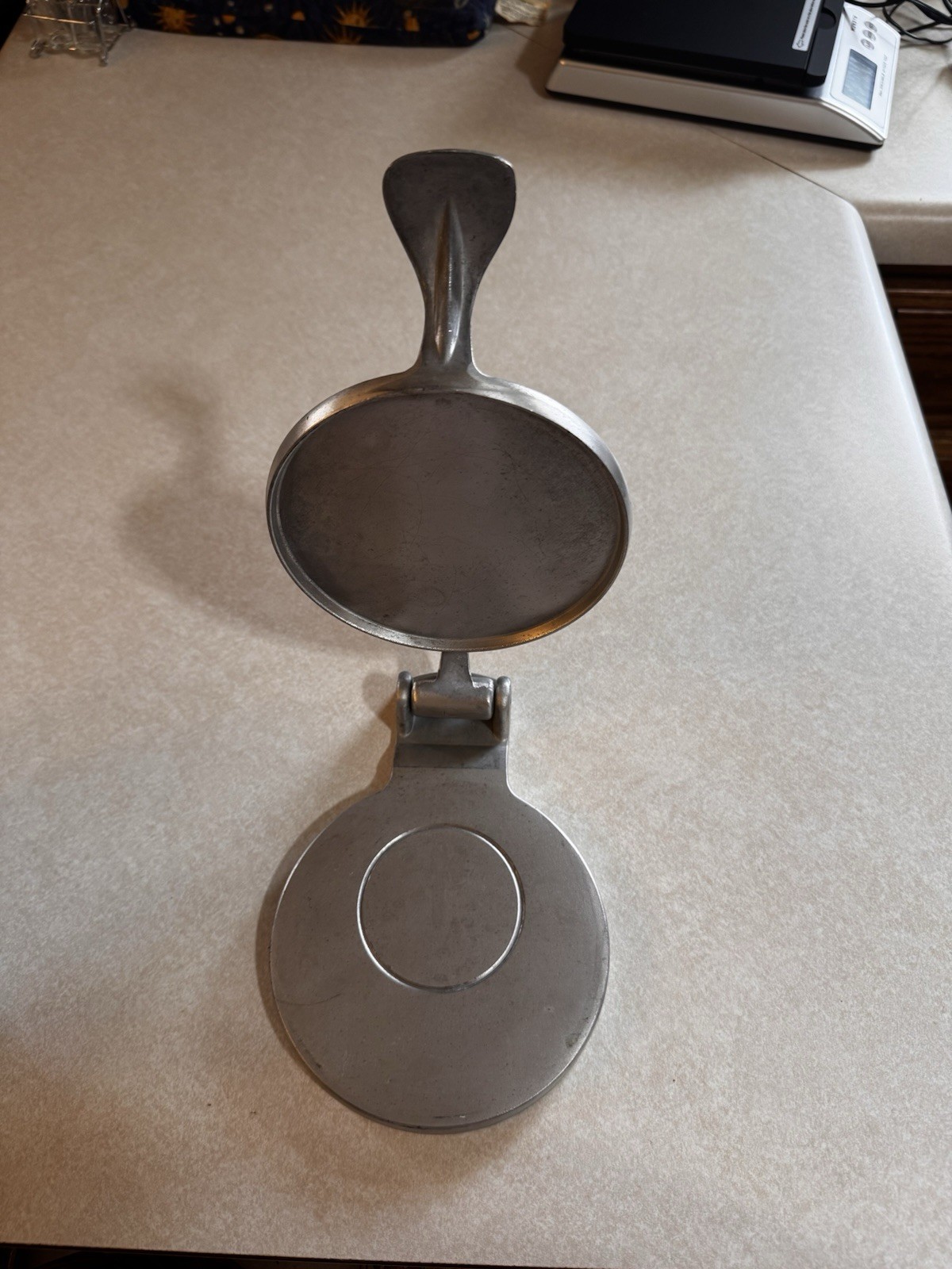 vintage aluminum meat press with duck gallery
