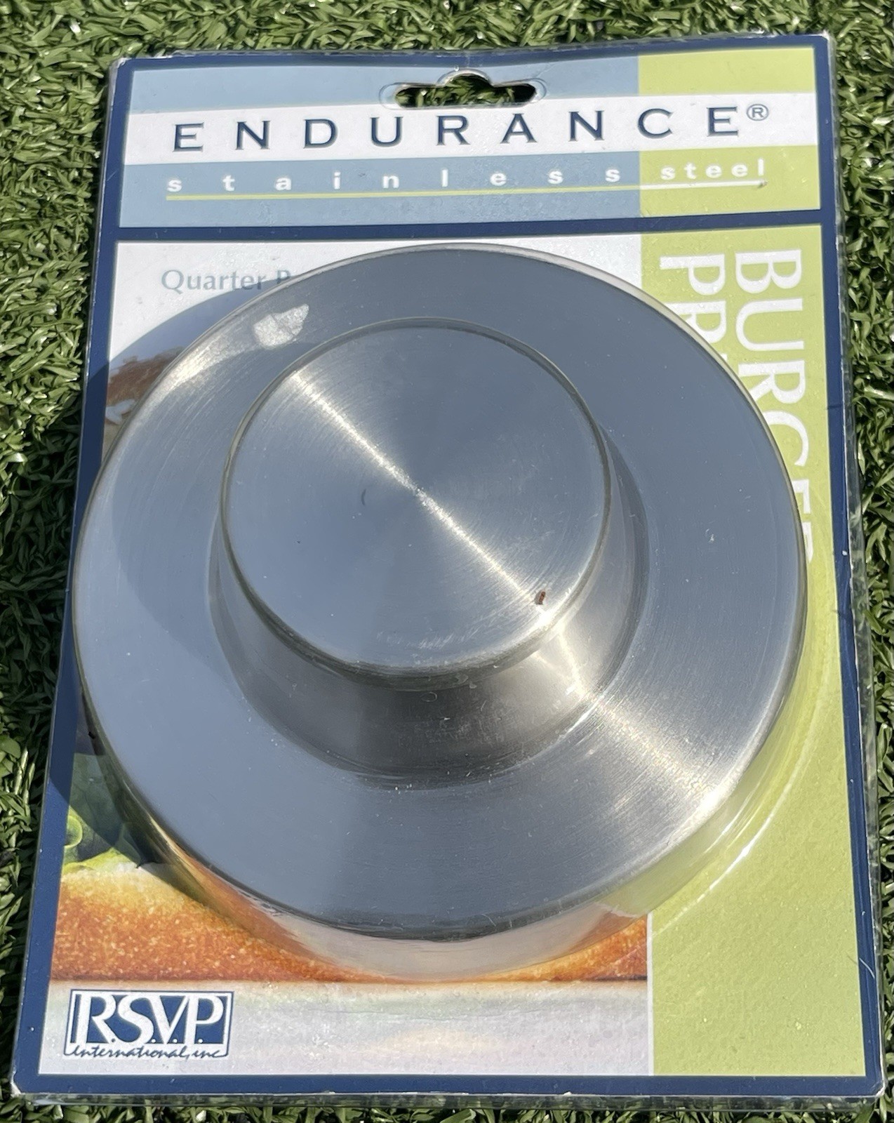 RSVP Endurance Stainless Steel Burger Press • Quarter Pound Patty Maker NEW gallery