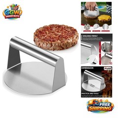 Multi-Functional 5.5-Inch Hamburger Smasher for Flattop Grills – Dishwasher Safe