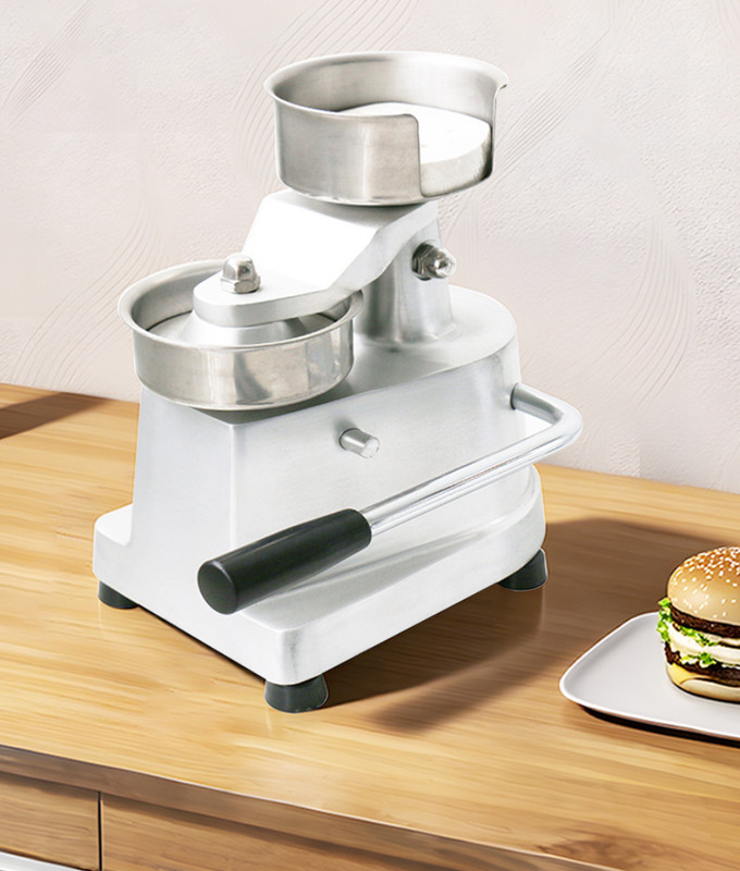 3 in 1 Manual Burger Press Stainless Steel Bowl Aluminum Body Beef Patty Maker gallery