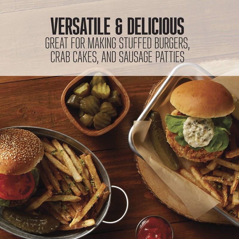 Heavy-Duty Burger Press for 4.5" Patties, Non-Stick, Easy Release, Ideal for Ham gallery