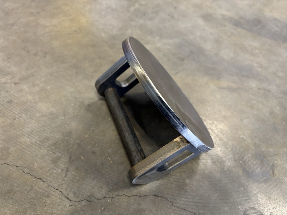 Heavy Steel smash burger press 3/8” Thick Steel Plate 5+ Lbs.