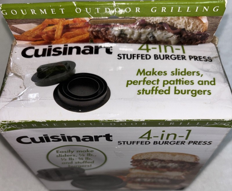 Cuisinart 4 in 1 Burger Press - Stuffed Sliders Regular Burgers gallery