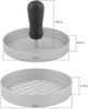 Aluminum Burger Press Patty Maker with 200 Non Stick Papers Dishwasher Safe gallery