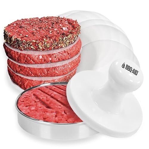 Porcelain Burger Press 5"- Round Burger Smasher for Grilling Evenly, Stuffed ... gallery