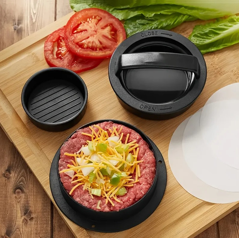 1 Set Non-stick Hamburger & Meat Pie Mold – Perfect for Kitchen and Home Cooking gallery
