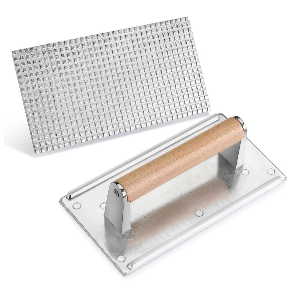 New Star Food Service 36411 Commercial Grade Aluminum Steak Weight/bac
