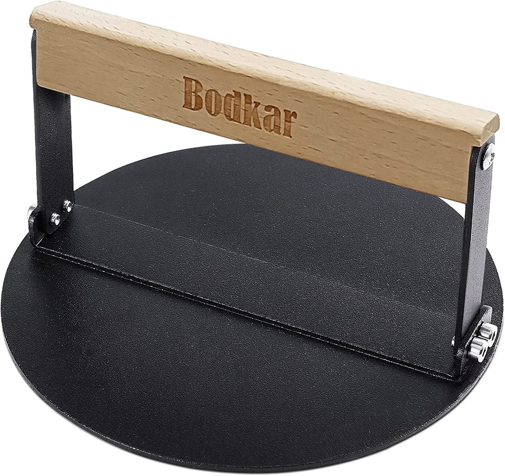 Bodkar Smash Burger Press 6 Inch round Burger Smasher Grill Press for Griddle B