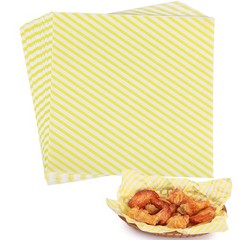 GeeRic Valentine’s Day Parchment Paper for 12 x 12 inches, Yellow Stripe