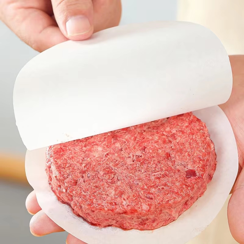 500Pcs Hamburger Patty Paper, Wax Papers to Separate Frozen Pressed Patties for gallery