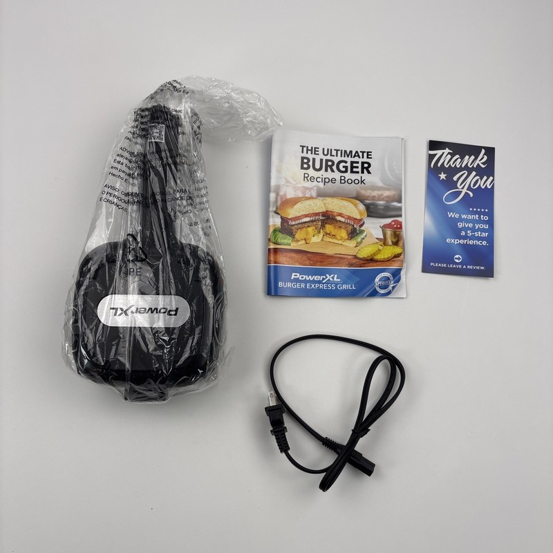 PowerXL 4 in 1 Burger Express Grill Electric Nonstick Indoor Black New gallery