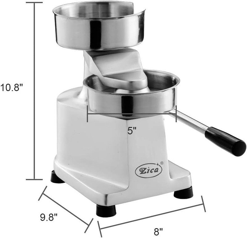 5 Inches/130Mm Sliver Commercial Hamburger Press Patty Maker Heavy Duty Meat For gallery