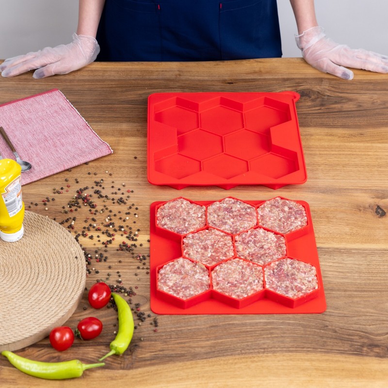 Burger Master Innovative 8-in-1 Burger Press & Freezer Container gallery