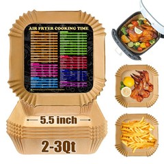 Air Fryer Liners for CHEFMAN 2 Qt Fryer, Mini Airfryer 5.5 Inch, Natural