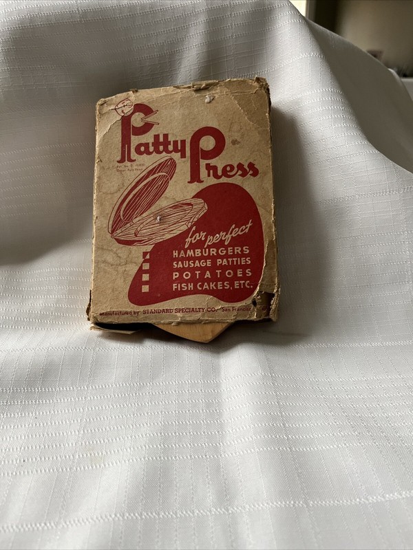 Vintage Meat/Fish “Patty Press” Standard Specialty Made in San Francisco gallery