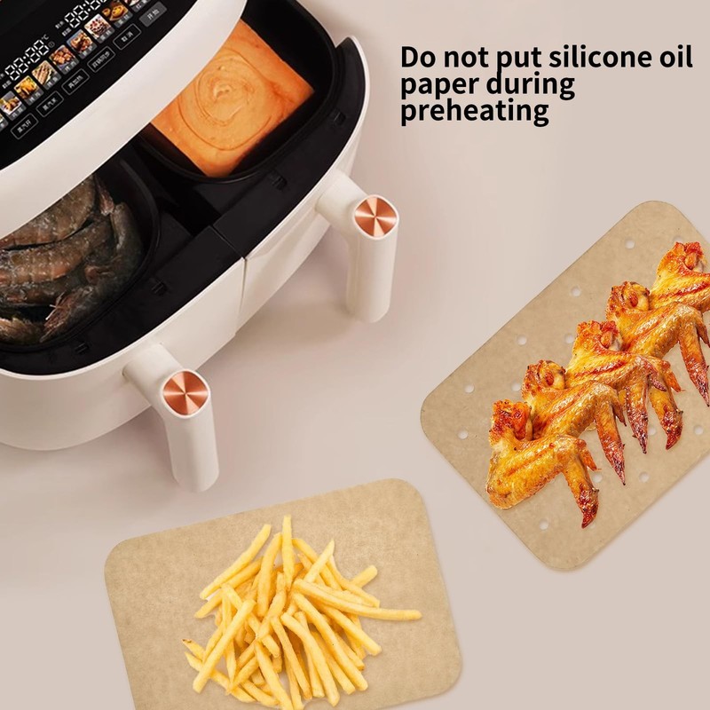 200 Sheets Air Fryer Liners Disposable 5.5 x 8.3 inch, as the pictures shown gallery