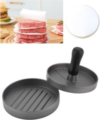Burger Mold Cast Aluminum 4.5 Inch 100 Papers