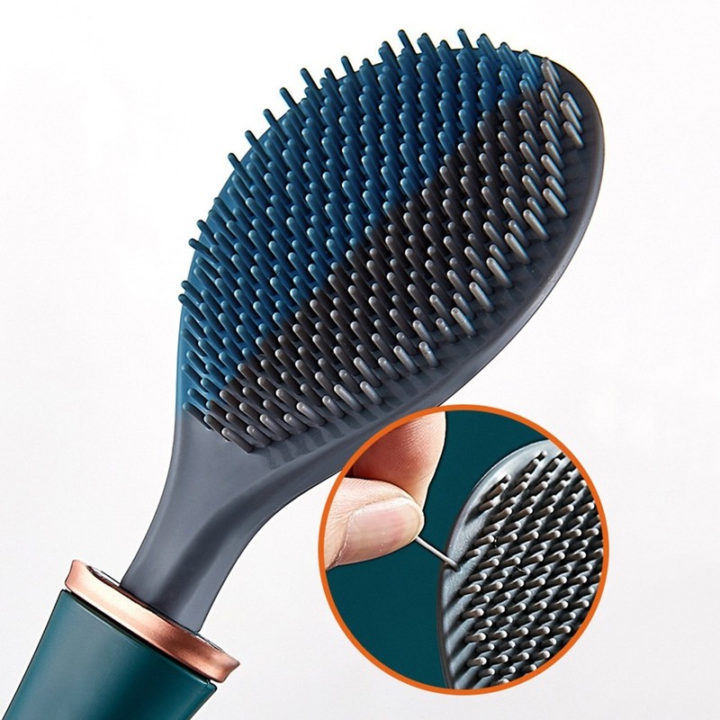 Silicone Toilet Brush with Ergonomic Grip and Wall-Mount Compatibility gallery