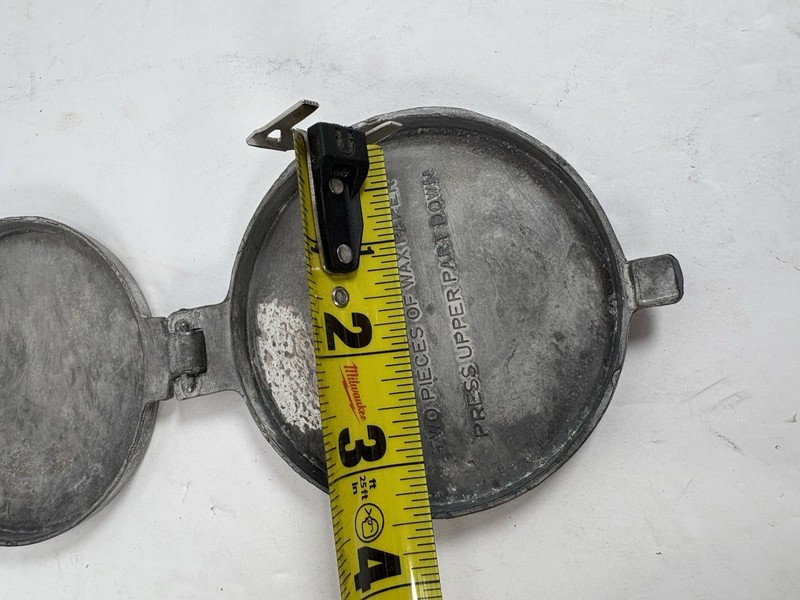 Vintage Bull Head Cast Aluminum Hamburger Meat Patty Press Taiwan 4” Mold gallery