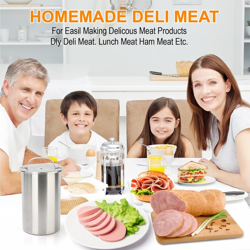 Joyeee Lunch Meat Press Mold for Deli Meats, 304 Stainless Steel Ham Press Ma... gallery