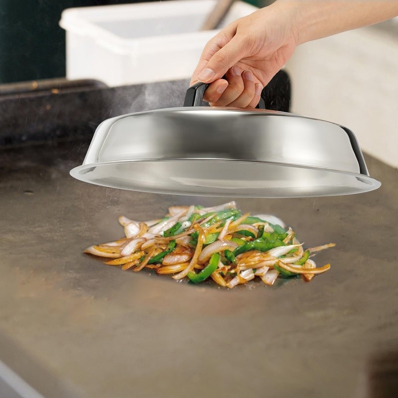 BBQ Accessories 12 Inch Round Stainless Steel Basting Cover - Cheese Melting ... gallery