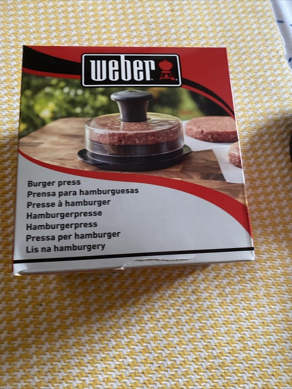 Weber Burger Press Patties BBQ Grill Accessory Grilling Cooking Tool Gadget New gallery