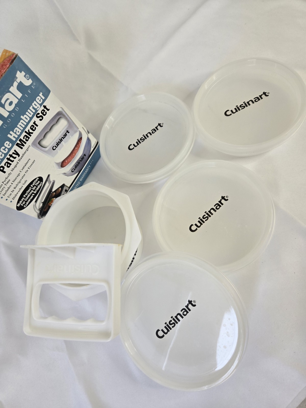 Cuisinart 10 Piece Hamburger Patty Maker Set Burger Press Griddler gallery