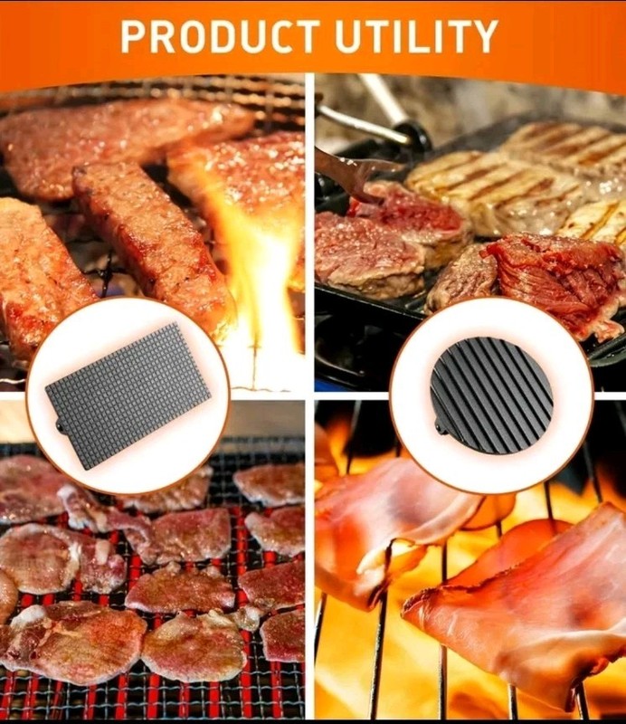 2-Piece Cast Iron Hamburger Press Set BBQ Grilling Press gallery