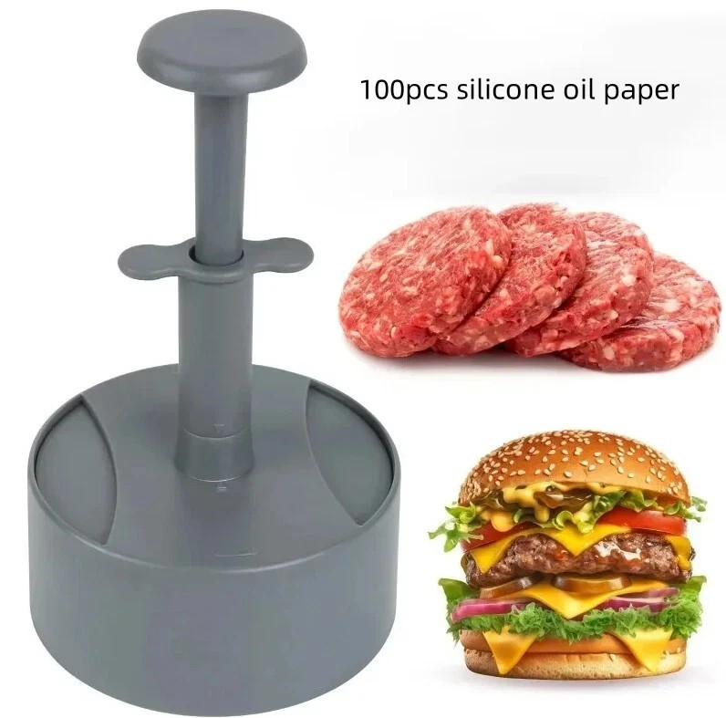 Burger Press Patty Maker - Hamburger Beef Smasher Mold -Adjustable Non Stick NEW gallery