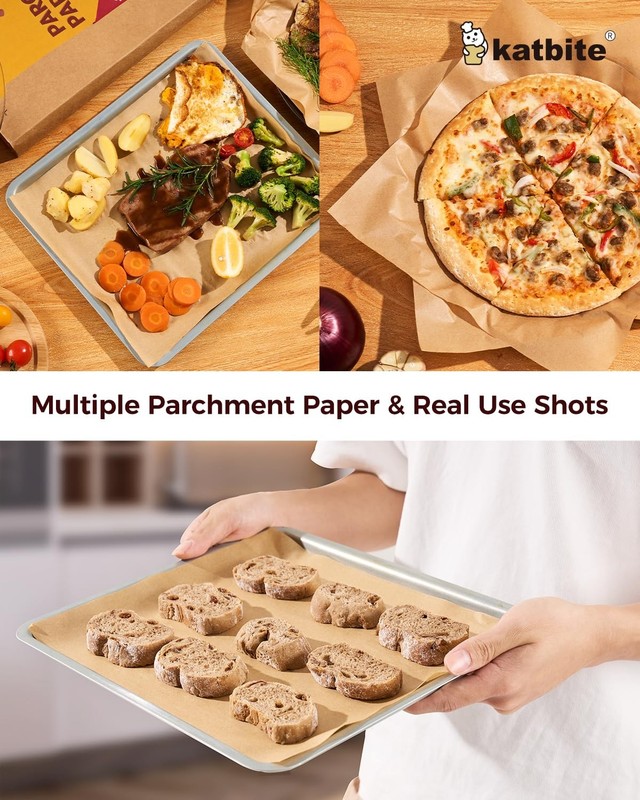 Katbite 200Pcs 12x16 In Unbleached Parchment 30.5x40.6cm-200, 12"x16"-200 gallery