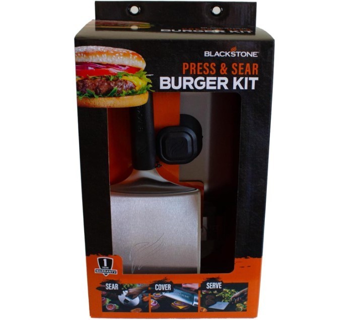 BLACKSTONE Smash Burger Kit, stainless steel BRAND NEW gallery