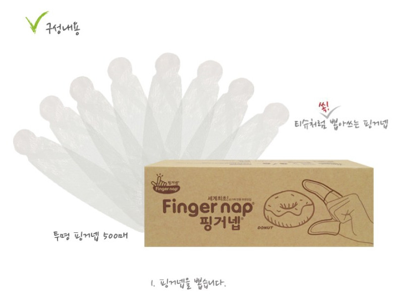 Finger Nap Sanitary Disposable Clear Glove Hamburger Donut Pizza Chicken 500pcs gallery