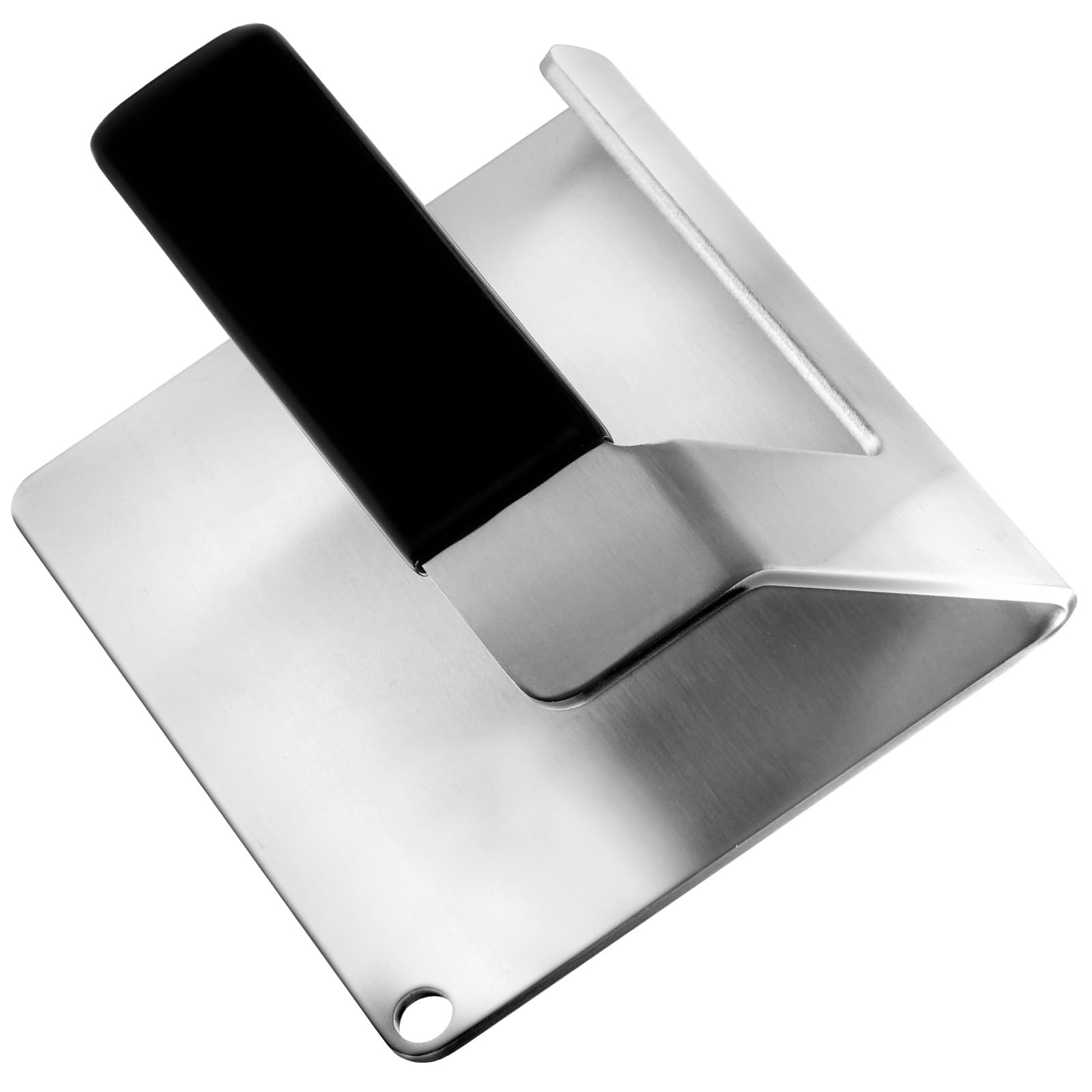 JNXHON Kitchen Tools 6"×5.5" Stainless Steel Hamburger Smash Press, BLACK gallery