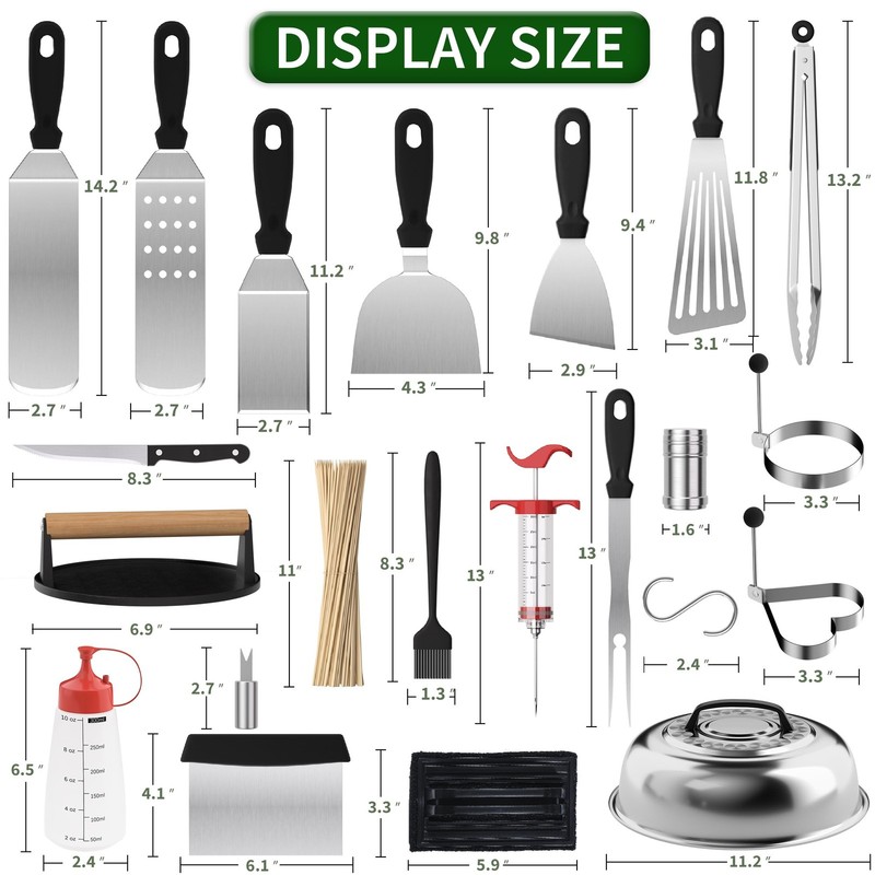 134 Pcs Griddle Accessories Kit, Perfect Hibachi Flat Top Grill Tools for Bla... gallery