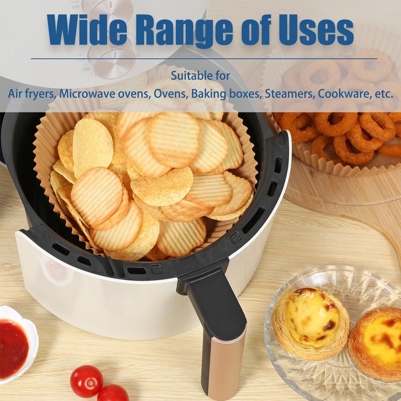 Air Fryer Liners Disposable 6.5 IN,100PCS Round 6.5inch-100PCS, gallery