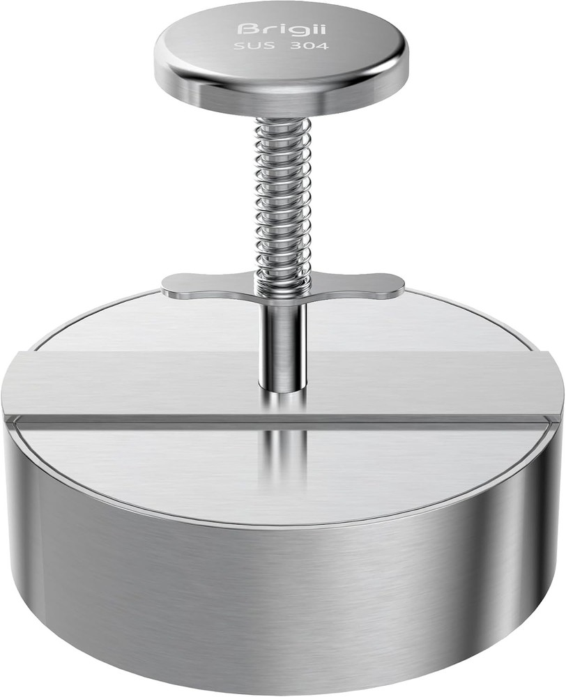 304 Stainless Steel Burger Press Hamburger Patty Maker Heavy Duty Stainless