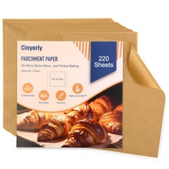 Parchment Paper Sheets, 220 Pcs Air 8.5 X Inch-220pcs, Natural wood color