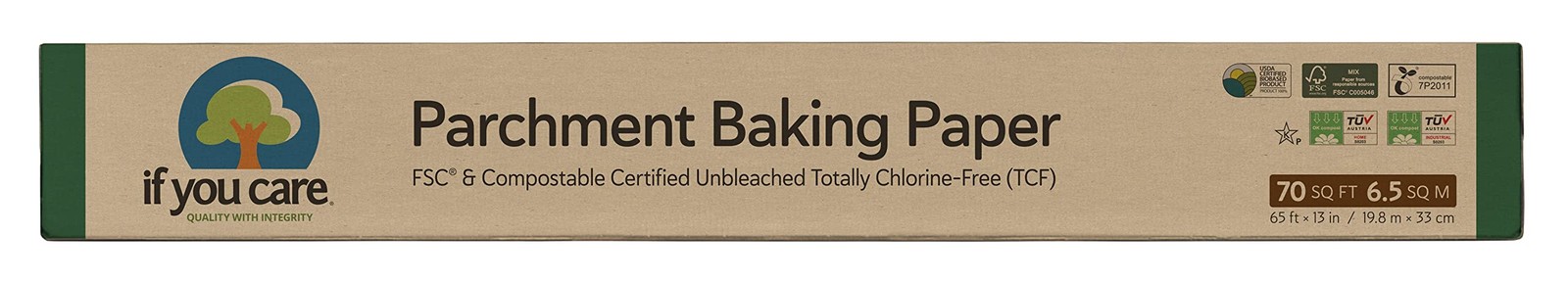 If You Care Parchment Baking Paper, 70 sq ft 1 Box (70 Sq Ft Total), -1 gallery
