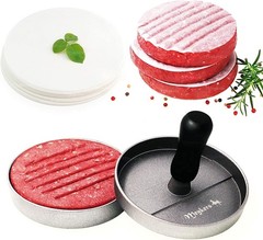 Meykers BPA Free Burger Patty Press 100 Wax Paper Set