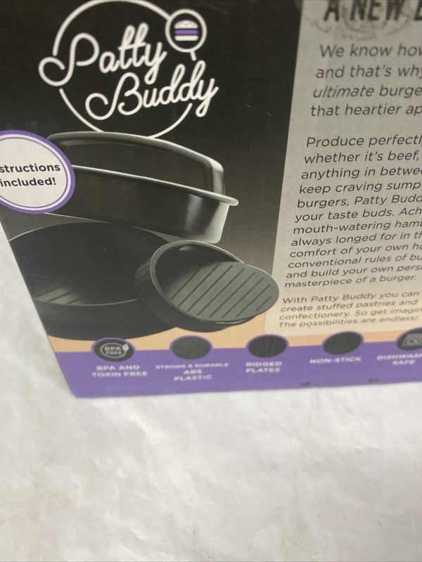 NEW Patty Buddy Deluxe Stuffed Burger Press Hamburger & Slider Mold Maker gallery