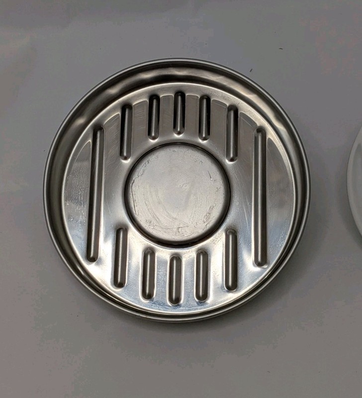 Gefu King Size Porcelain Burger Press Classic 120g Stainless Steel Pan gallery