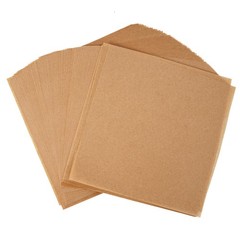 Putmhim 200Pcs 6 x 6 In Hamburger Patty Paper, small size, wood color